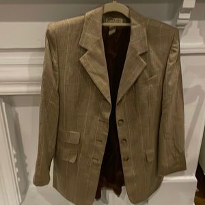 MADE in USA Jones NY tweedish checkered blazer  4 button vintage